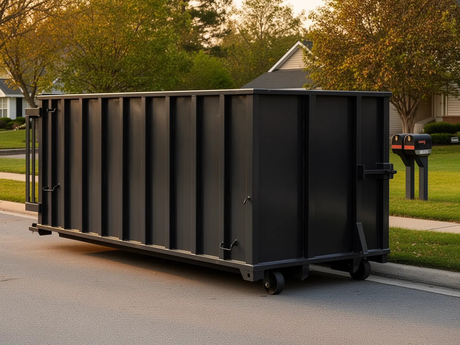 Roll-off dumpster from Jake's Charlotte Dumpster Rental in Charlotte, NC